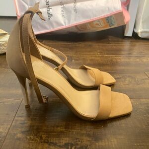 Elegant Tan High Heel Sandals